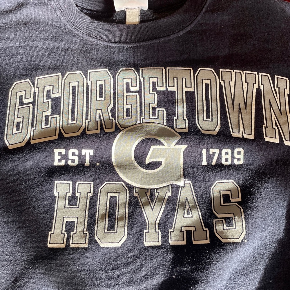 Champion Eco Authentic Navy Georgetown Uni Pullover XL